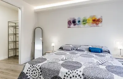 Cama o camas de una habitación en Apartamento Buen Camino