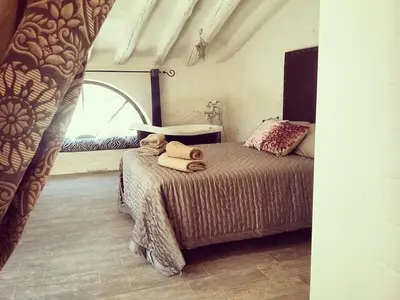 Cama o camas de una habitación en Cabana del Tio Pepe