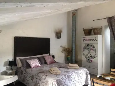Cama o camas de una habitación en Cabana del Tio Pepe