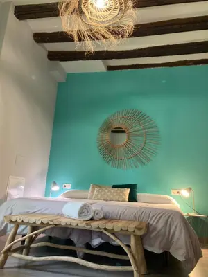Cama o camas de una habitación en Loteta Experience