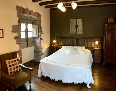 Cama o camas de una habitación en Casa Rural Zigako Etxezuria