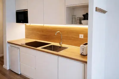Una cocina o zona de cocina en Apartamentos Pirineos Rent