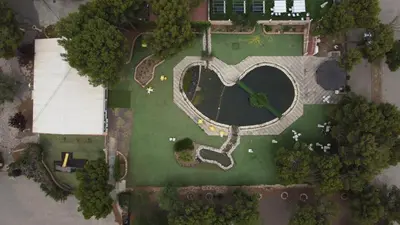 Hotel El Cisne a vista de pájaro