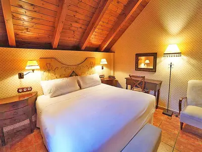 Cama o camas de una habitación en Hotel Bocalé 3000