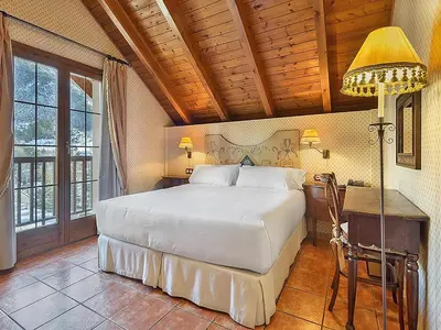 Cama o camas de una habitación en Hotel Bocalé 3000