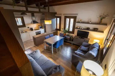 Zona de estar de Apartamentos Casa Roldan I