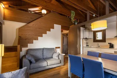 Zona de estar de Apartamentos Casa Roldan I
