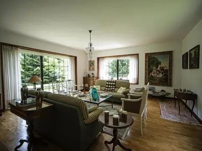Zona de estar de Splendid house next to the Baqueira Beret ski resort