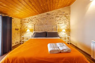 Cama o camas de una habitación en Casa rural Lo Niu