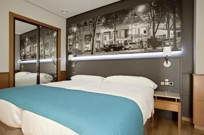 Cama o camas de una habitación en Don Carlos