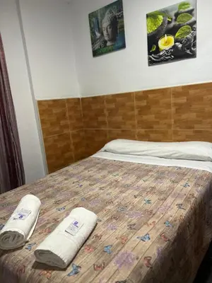 Cama o camas de una habitación en Pensión LF - No Fumadores - Sin Ascensor
