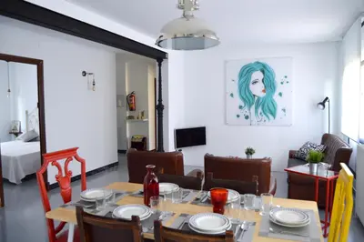 Zona de estar de Ohana Apartamento Rural