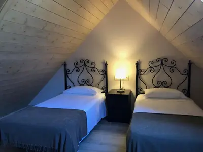 Cama o camas de una habitación en Casa Rey