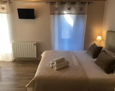 Cama o camas de una habitación en Casa Rey