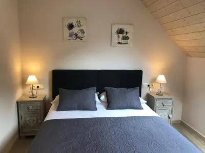 Cama o camas de una habitación en Casa Rey