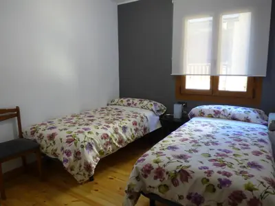 Cama o camas de una habitación en Parc Apartaments