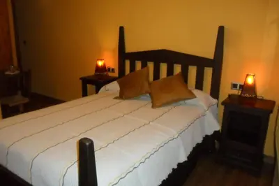 Cama o camas de una habitación en La Posada del Arba