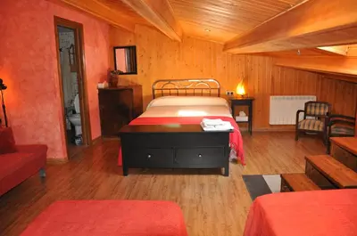 Cama o camas de una habitación en La Posada del Arba