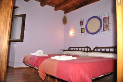 Cama o camas de una habitación en Casa Rural Araceli