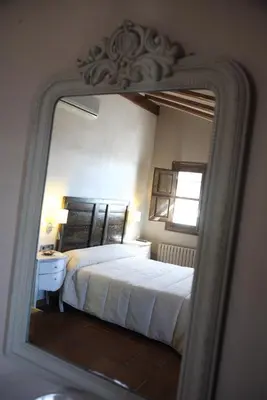 Cama o camas de una habitación en Hotel Villa de Alquézar