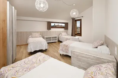 Cama o camas de una habitación en El Portal de Alquezar