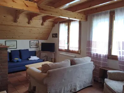 Zona de estar de Apartamentos 3000 Escarrilla