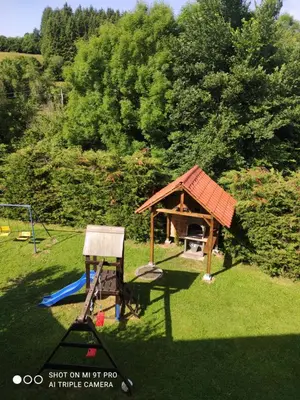 Jardín al aire libre en Apartamentos Goizeder