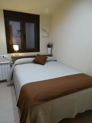 Cama o camas de una habitación en Casa Ombrieta