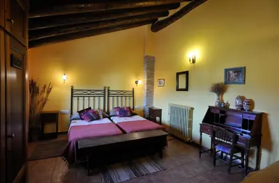 Cama o camas de una habitación en Casa Rural Boletas