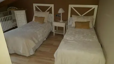 Cama o camas de una habitación en El Encanto del Moncayo