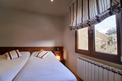 Cama o camas de una habitación en Hostau Era Claverola