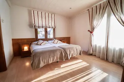 Cama o camas de una habitación en Hostau Era Claverola
