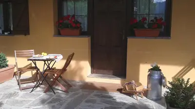 Un patio o zona al aire libre en La Estibialla