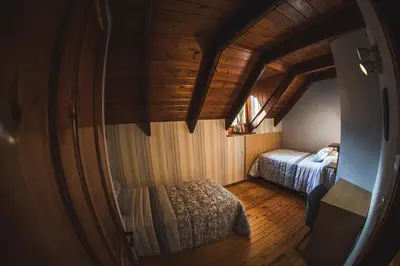 Cama o camas de una habitación en La Borda de Garbi