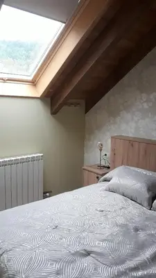 Cama o camas de una habitación en La Borda de Garbi