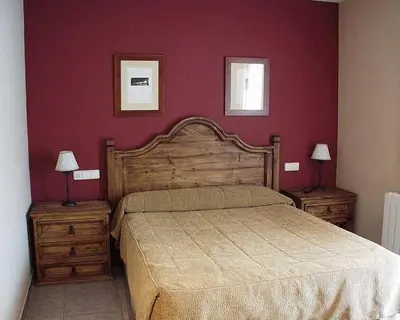 Cama o camas de una habitación en Hotel Restaurante Revestido