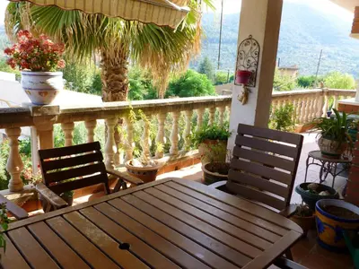 Un balcón o terraza de Spacious Villa in Alforja with Private Pool, Mountain View