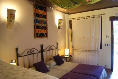 Cama o camas de una habitación en Rincon Del Cierzo