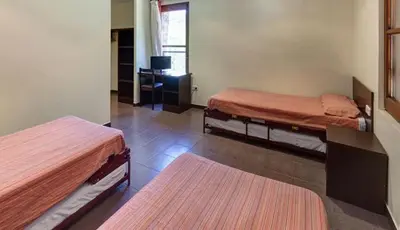 Cama o camas de una habitación en Alberg Les Estades