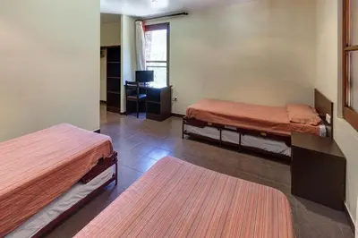 Cama o camas de una habitación en Alberg Les Estades
