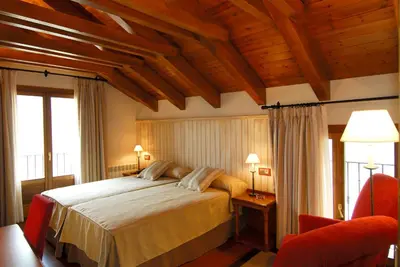 Cama o camas de una habitación en Hotel Diamó