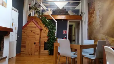 Zona de estar de El Desván de San Antón