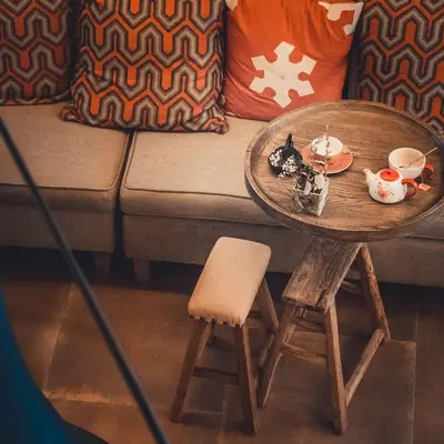 Zona de estar de Hotel Boutique La Neu