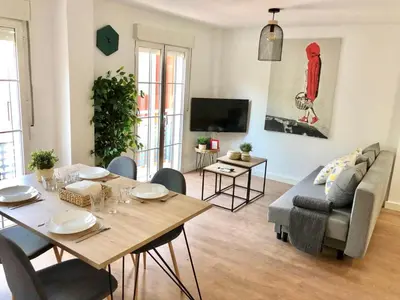Una televisión o centro de entretenimiento en Apartamento Centrico - Casta Alvarez