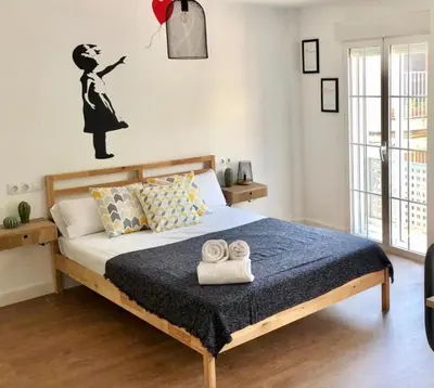 Cama o camas de una habitación en Apartamento Centrico - Casta Alvarez