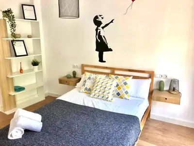 Cama o camas de una habitación en Apartamento Centrico - Casta Alvarez