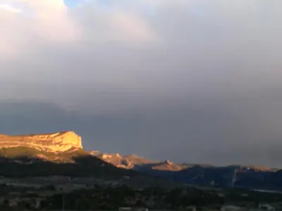 Paisaje cerca de este albergue