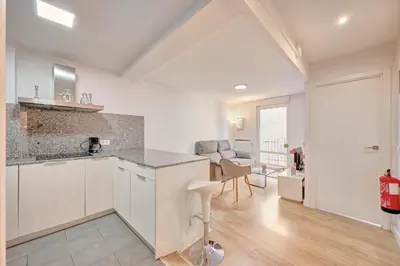 Una cocina o zona de cocina en Apartamento Zure Etxea by Clabao