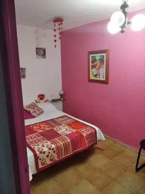 Cama o camas de una habitación en Apartament Rural Vilaplana