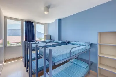 Cama o camas de una habitación en Alberg Montsec-Mur